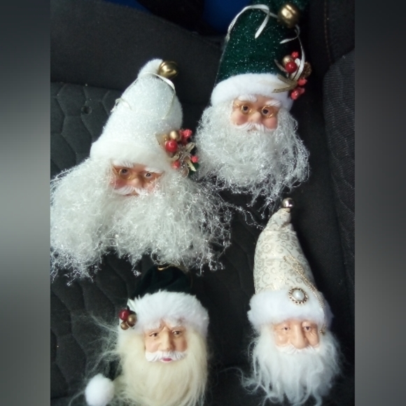 Santa head Christmas ornaments - Picture 6 of 9